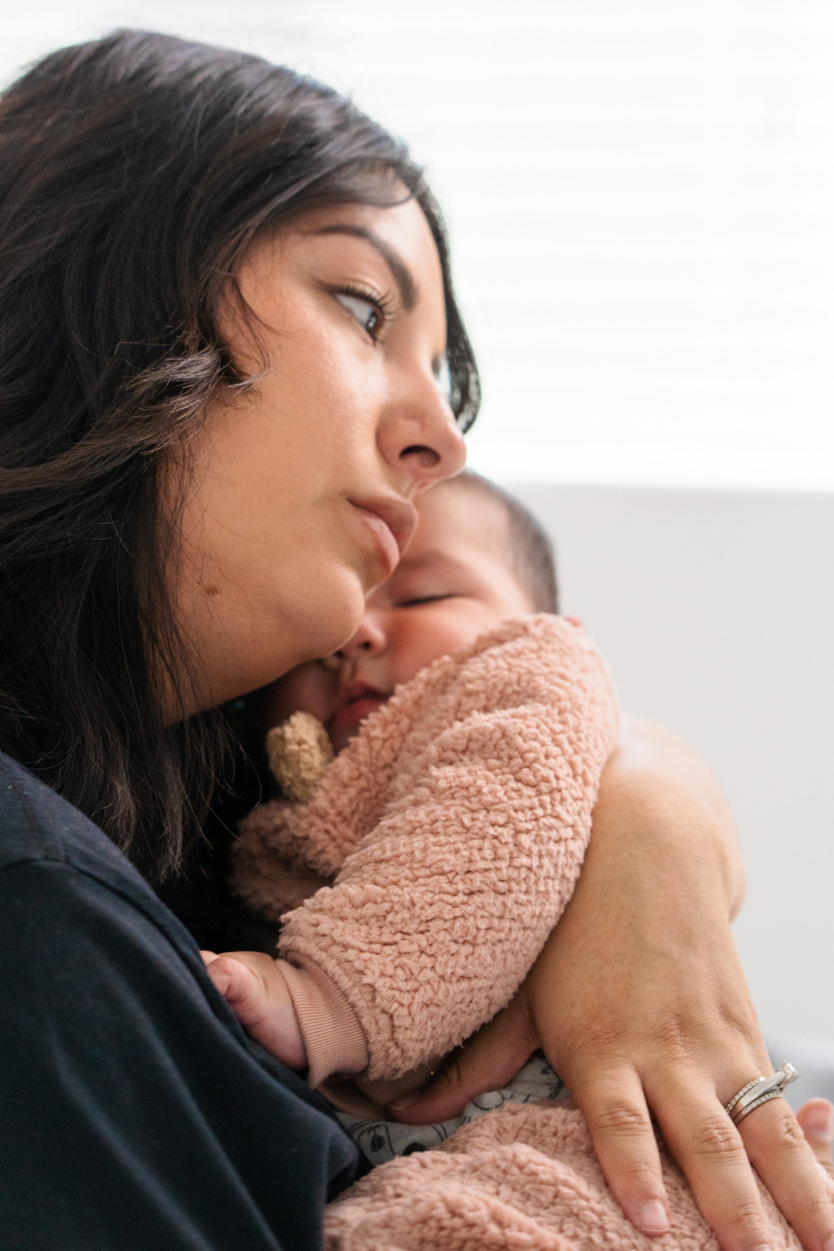 Safe Sleep Photo Shoot-9 mom comforting baby